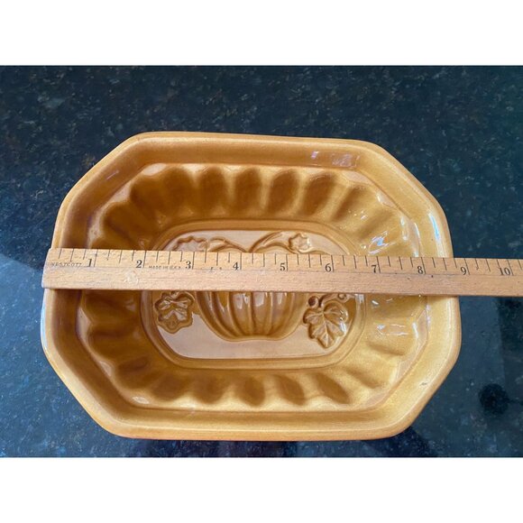 Crate & Barrel 9" Wide Ceramic Pumpkin Baking Mold - Picture 5 of 8